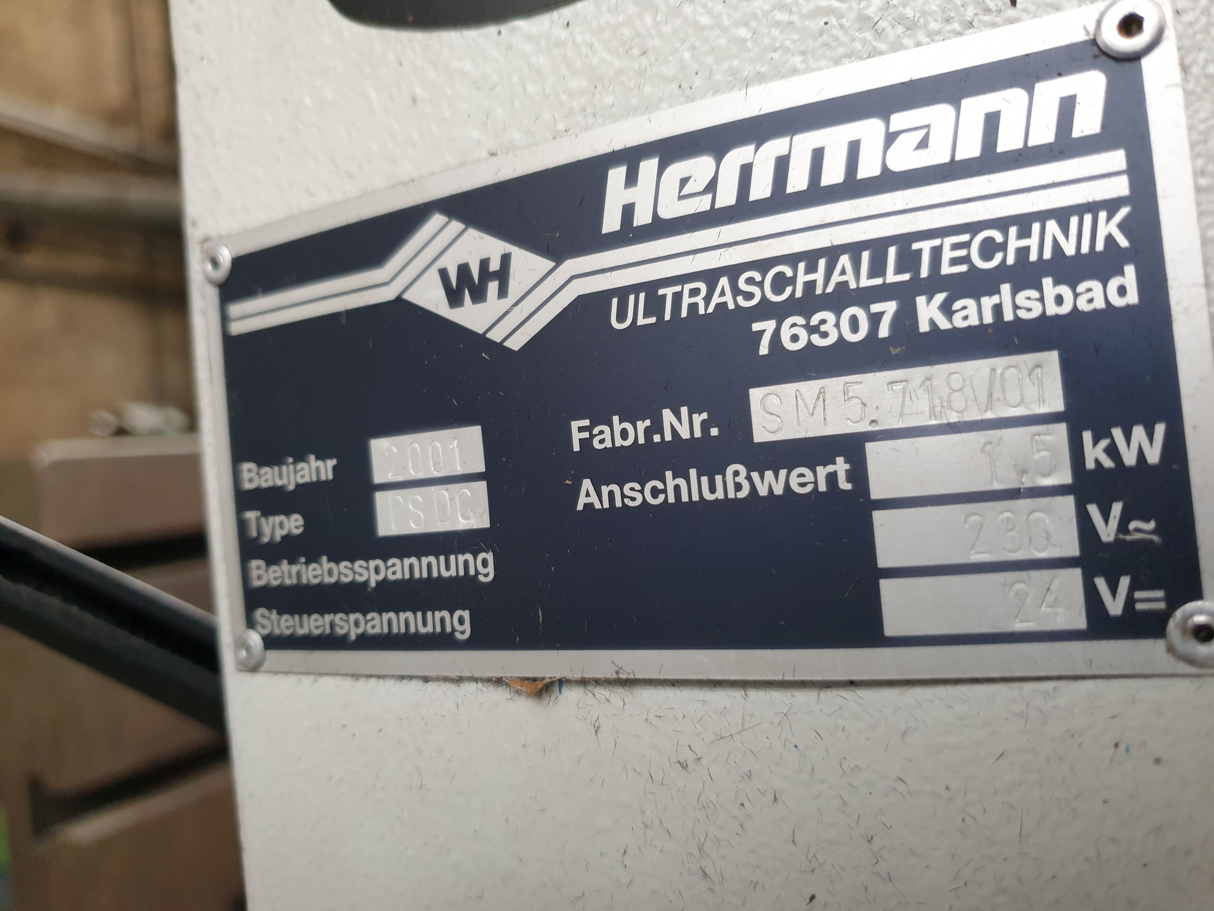 HERRMANN: PS-DC Ultraschall-Schweißmaschine
