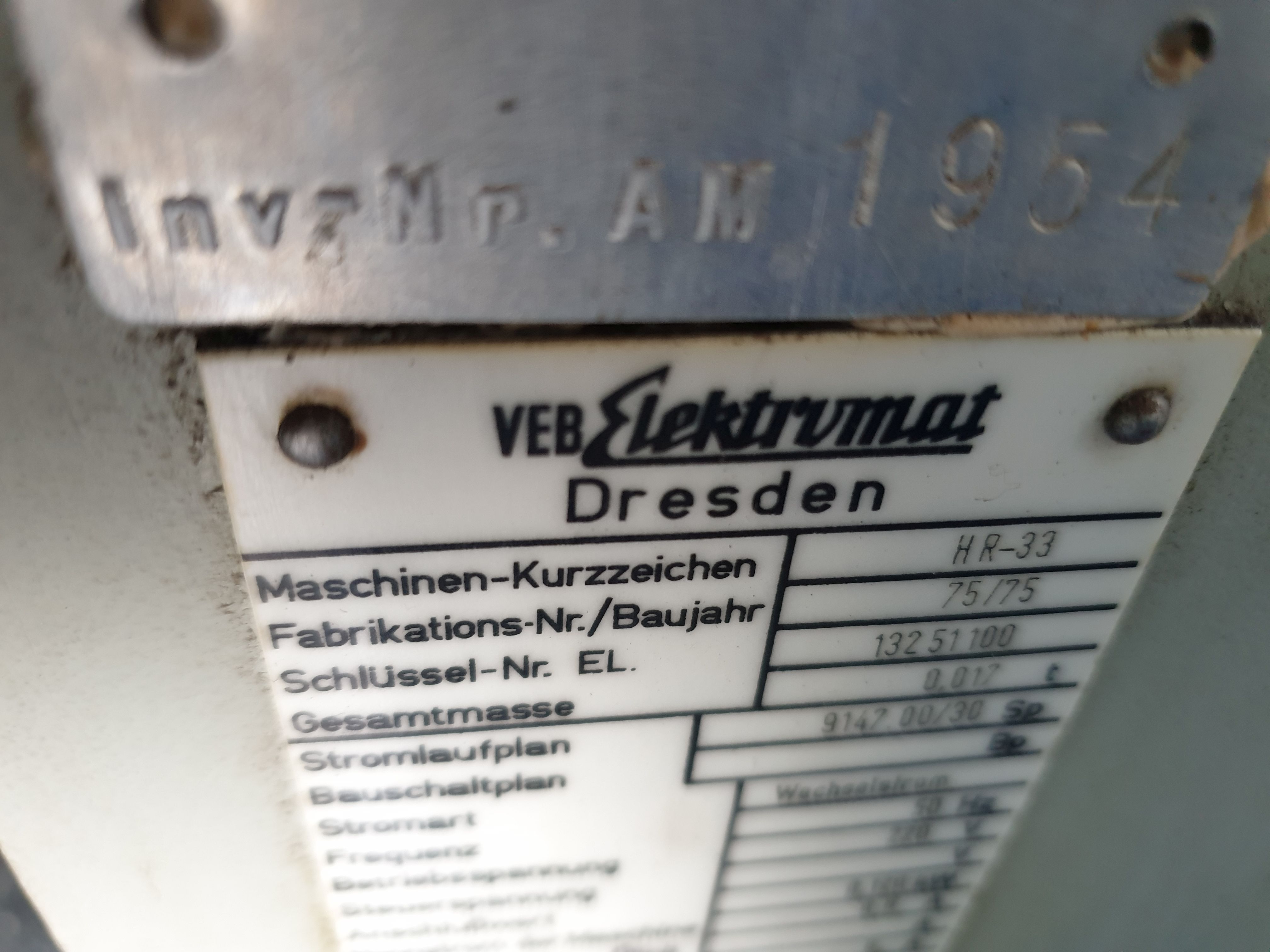 VEB Elektromat Dresden: HR 33